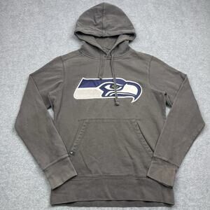 Antigua Seattle Seahawks NFL Gray Longsleeve Victory Hoodie Men’s S